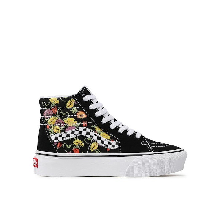 Vans Sk8-Hi Platform 2.0 Poppy Checkerboard Black - VN0A5KY2BML