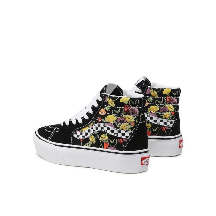 Vans Sk8-Hi Platform 2.0 Poppy Checkerboard Black - VN0A5KY2BML
