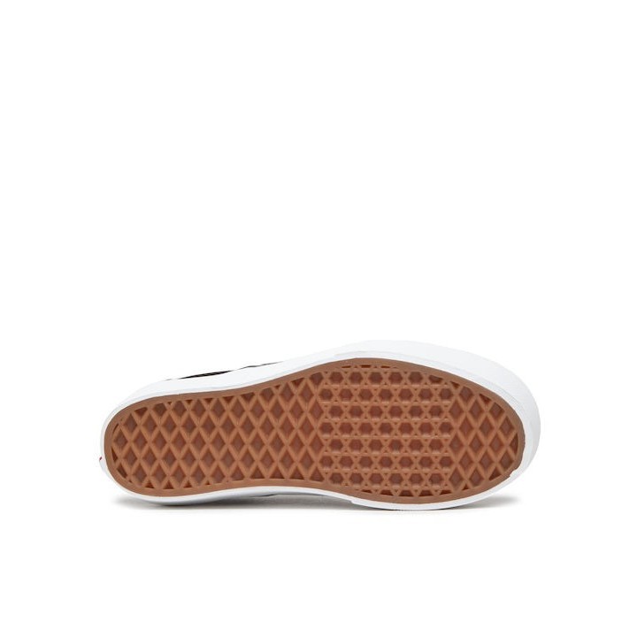 Vans Classic Slip-On Platform Poppy Checkerboard Black - VN0A5KXIBML
