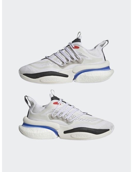 Adidas Alphaboost V1 Sustainable Boost in Cloud White / Blue Fusion - HP2757