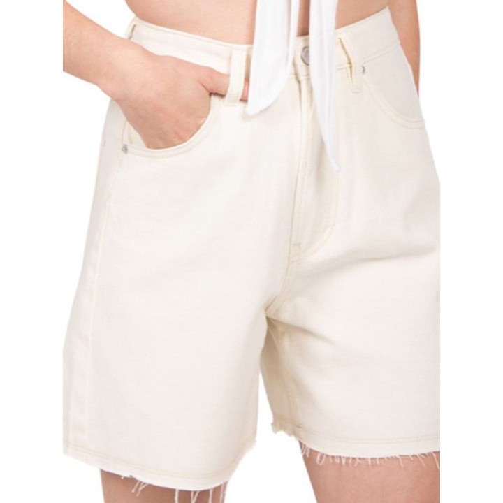 24COLOURS Off White Denim Shorts- 80296a