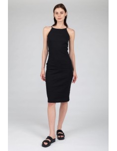 24Colors Midi Dress Black - 20999a 2