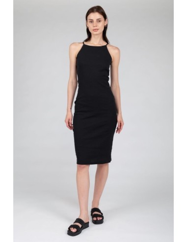 24Colors Midi Dress Black - 20999a