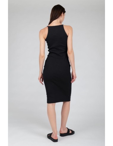 24Colors Midi Dress Black - 20999a