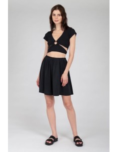 24COLOURS Black Shorts - 60737