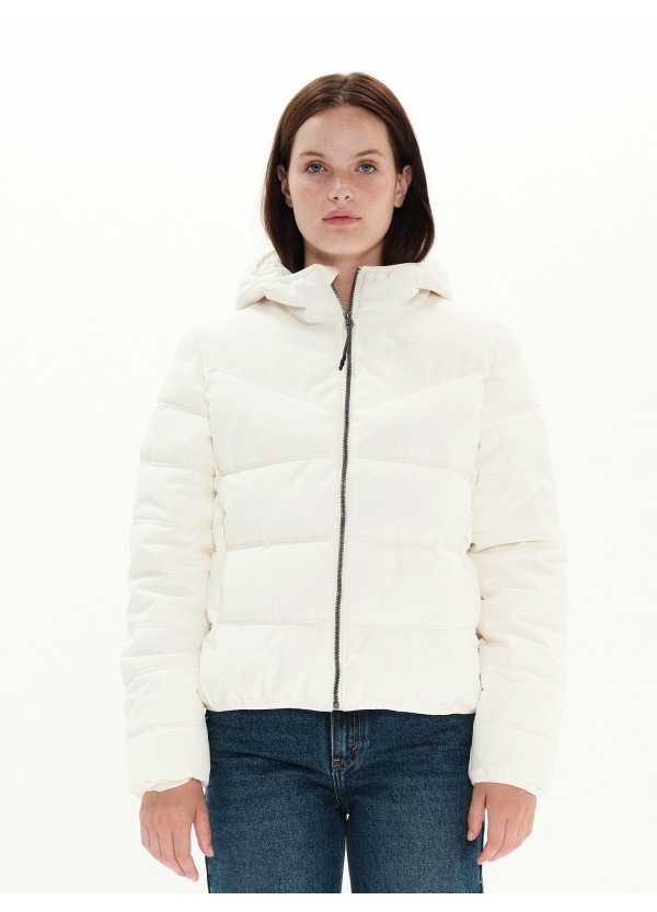 Emerson Γυναικείο Μπουφάν OFF WHITE - 222.EW10.18