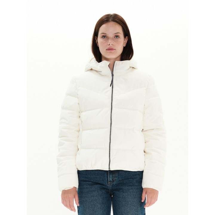 Emerson Γυναικείο Μπουφάν OFF WHITE - 222.EW10.18