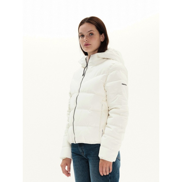 Emerson Γυναικείο Μπουφάν OFF WHITE - 222.EW10.18