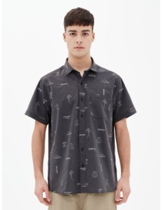 EMERSON ΑΝΔΡΙΚΟ ΕΛΑΣΤΙΚΟ ΚΟΝΤΟΜΑΝΙΚΟ ΠΟΥΚΑΜΙΣΟ ΜΕ ΤΡΟΠΙΚΟ...