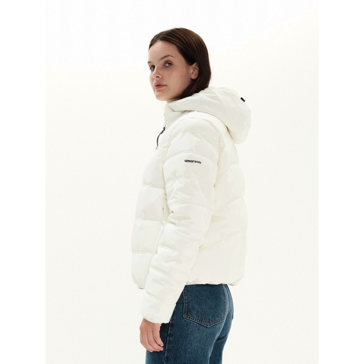 Emerson Γυναικείο Μπουφάν OFF WHITE - 222.EW10.18
