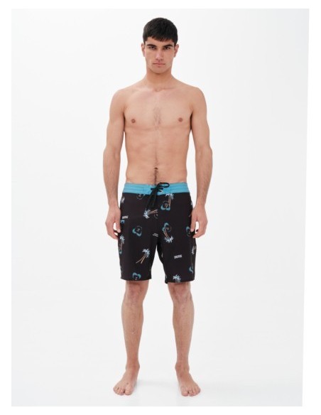 EMERSON SURF CO. ΑΝΔΡΙΚΟ ΑΝΑΚΥΚΛΩΜΕΝΟ BOARDSHORTS 49εκ. pr283 BLACK-221.EM524.25CR