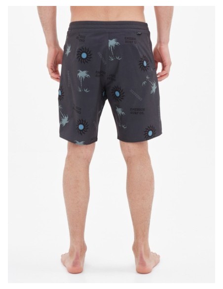 EMERSON SURF CO. ΑΝΔΡΙΚΟ ΑΝΑΚΥΚΛΩΜΕΝΟ BOARDSHORTS 49εκ. pr299 OFF BLACK-221.EM524.25CR