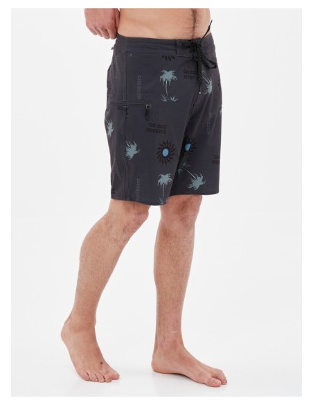 EMERSON SURF CO. ΑΝΔΡΙΚΟ ΑΝΑΚΥΚΛΩΜΕΝΟ BOARDSHORTS 49εκ. pr299 OFF BLACK-221.EM524.25CR