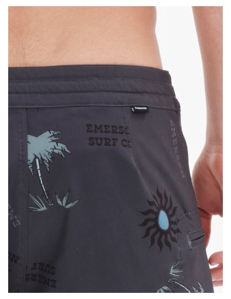 EMERSON SURF CO. ΑΝΔΡΙΚΟ ΑΝΑΚΥΚΛΩΜΕΝΟ BOARDSHORTS 49εκ. pr299 OFF BLACK-221.EM524.25CR