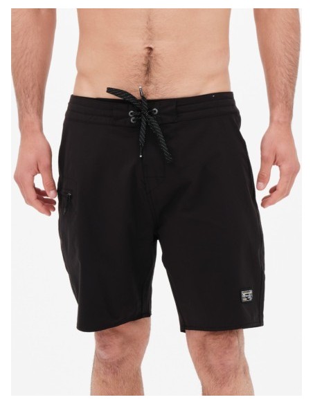 BASEHIT ΑΝΔΡΙΚΟ ΜΟΝΟΧΡΩΜΟ BOARDSHORTS 49cm BLACK-221.BM528.28