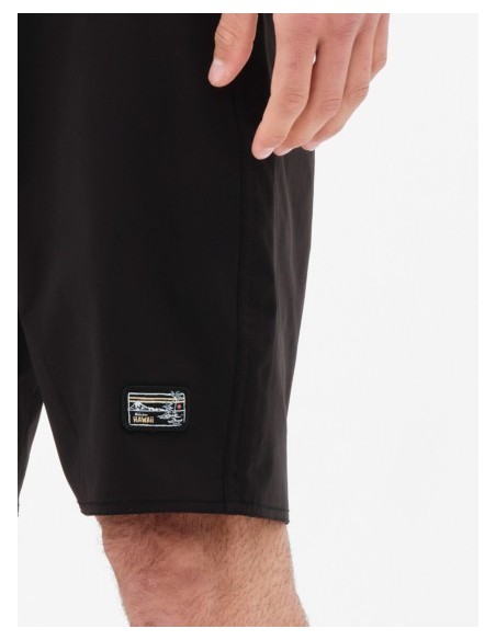 BASEHIT ΑΝΔΡΙΚΟ ΜΟΝΟΧΡΩΜΟ BOARDSHORTS 49cm BLACK-221.BM528.28