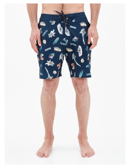 EMERSON ΑΝΔΡΙΚΟ ΑΝΑΚΥΚΛΩΜΕΝΟ TROPICAL LEISURE BOARDSHORTS 49εκ. PR281 NAVY BLUE-221.EM524.19CR