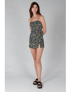 24COLOURS Floral Dress with Slit-21011 2