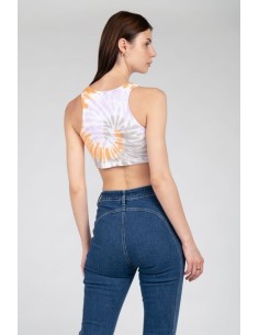 24COLOURS Tie Dye Cropped Top - 11930a 2