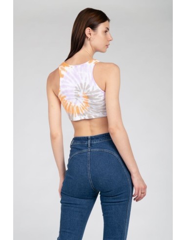 24COLOURS Tie Dye Cropped Top - 11930a