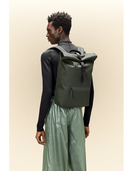 Rains Rolltop Rucksack W3 Σακίδιο Πλάτης Αδιάβροχο  - 13320-green