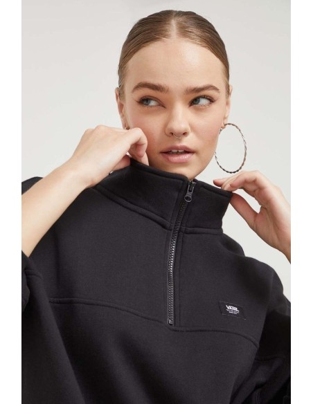 Leighton Mock Neck Flee MSCA BLA-VN000A5VBLK1