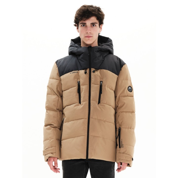 Emerson Ανδρικό Μπουφάν BEIGE/EBONY - 222.EM10.15