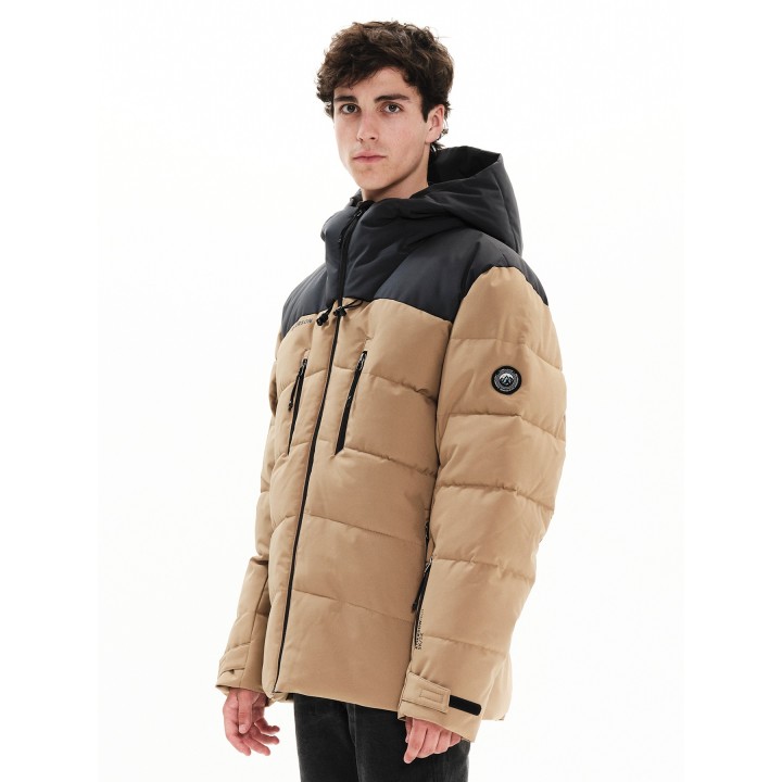 Emerson Ανδρικό Μπουφάν BEIGE/EBONY - 222.EM10.15