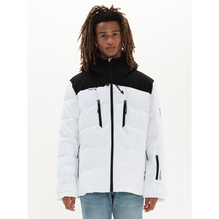 Emerson Ανδρικό Μπουφάν WHITE/BLACK - 222.EM10.15