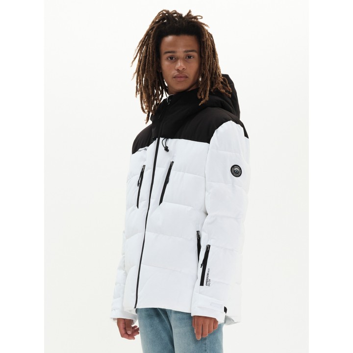 Emerson Ανδρικό Μπουφάν WHITE/BLACK - 222.EM10.15