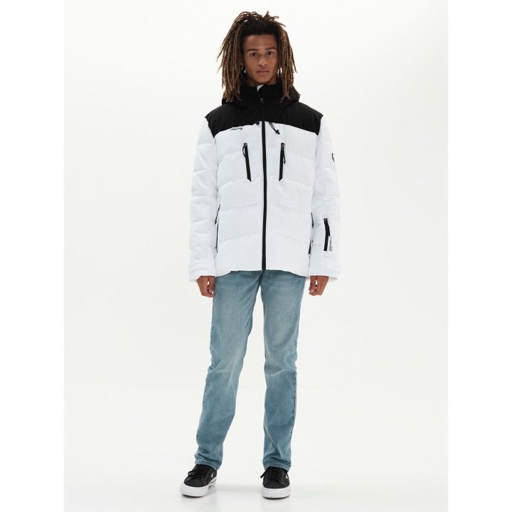 Emerson Ανδρικό Μπουφάν WHITE/BLACK - 222.EM10.15