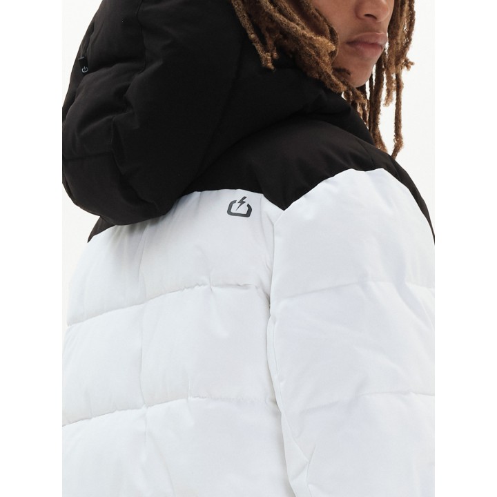 Emerson Ανδρικό Μπουφάν WHITE/BLACK - 222.EM10.15