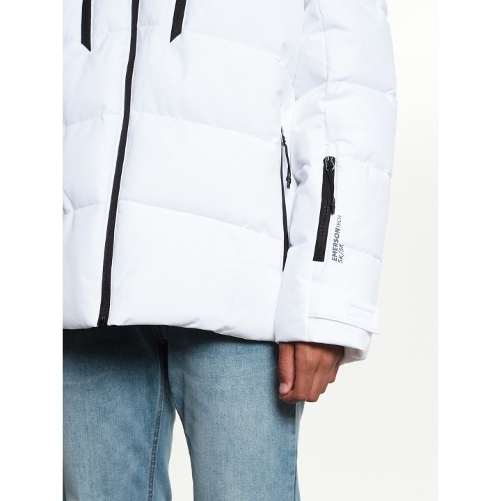 Emerson Ανδρικό Μπουφάν WHITE/BLACK - 222.EM10.15