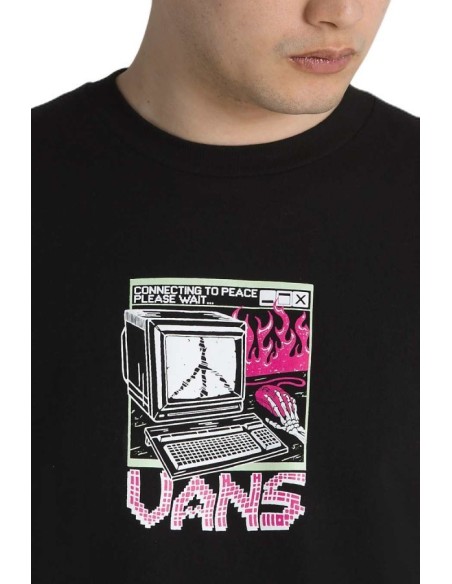 Throwback Peace Machine T-Shirt-VN0008T9BLK