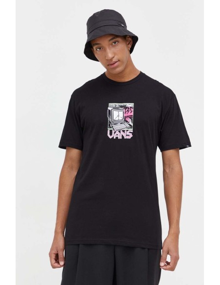 Throwback Peace Machine T-Shirt-VN0008T9BLK