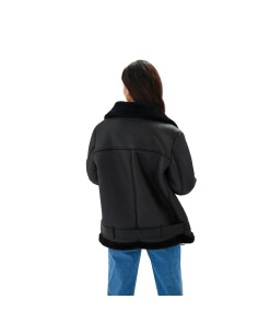 24COLOURS Faux Fur Biker Jacket-90434 2