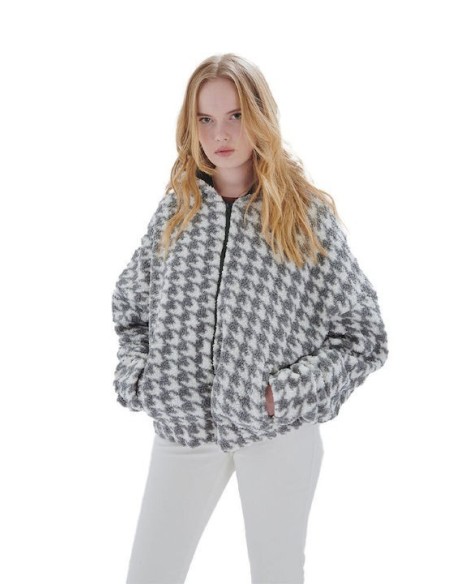 24COLOURS Κοντό Γυναικείο Puffer Μπουφάν-90430