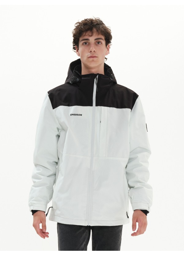 Emerson Ανδρικό Μπουφάν ICE WHITE/BLACK - 222.EM10.26