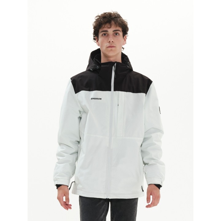 Emerson Ανδρικό Μπουφάν ICE WHITE/BLACK - 222.EM10.26