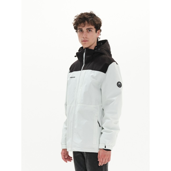 Emerson Ανδρικό Μπουφάν ICE WHITE/BLACK - 222.EM10.26