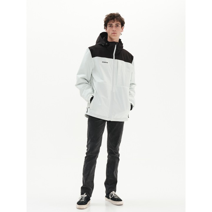 Emerson Ανδρικό Μπουφάν ICE WHITE/BLACK - 222.EM10.26