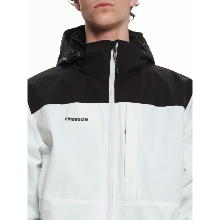 Emerson Ανδρικό Μπουφάν ICE WHITE/BLACK - 222.EM10.26