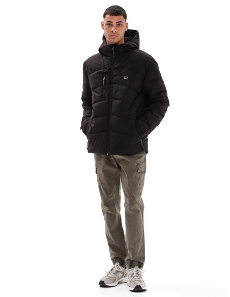 EMERSON ΜΠΟΥΦΑΝ PUFFER ΜΕ ΚΟΥΚΟΥΛΑ BLACK - 232.EM10.15