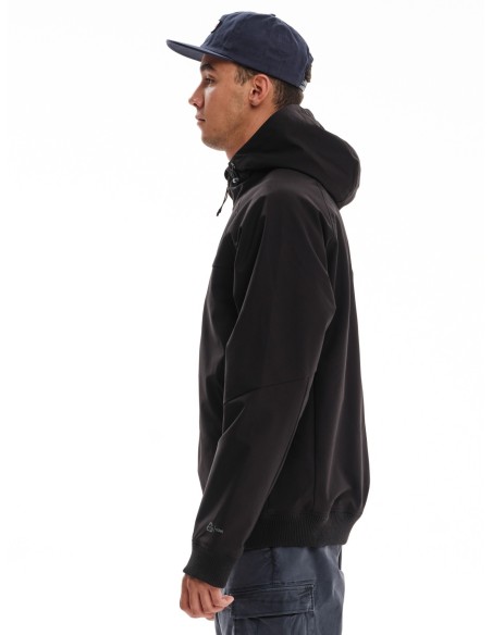 EMERSON ΜΠΟΥΦΑΝ BOMBER ΡΑΓΚΛΑΝ ΜΕ ΚΟΥΚΟΥΛΑ BLACK - 232.EM10.19