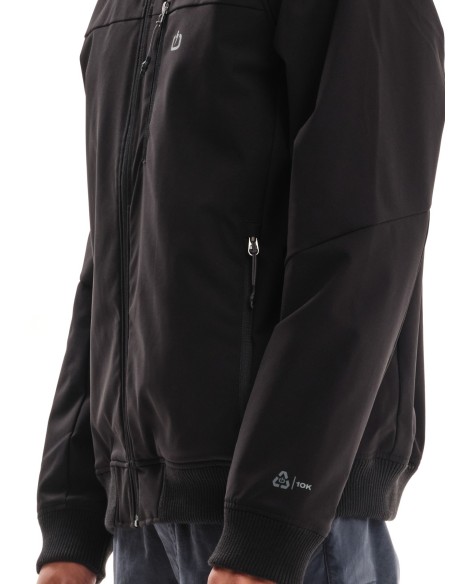 EMERSON ΜΠΟΥΦΑΝ BOMBER ΡΑΓΚΛΑΝ ΜΕ ΚΟΥΚΟΥΛΑ BLACK - 232.EM10.19
