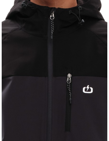 EMERSON ΜΠΟΥΦΑΝ BOMBER ΡΑΓΚΛΑΝ ΜΕ ΚΟΥΚΟΥΛΑ EBONY/BLACK - 232.EM10.19