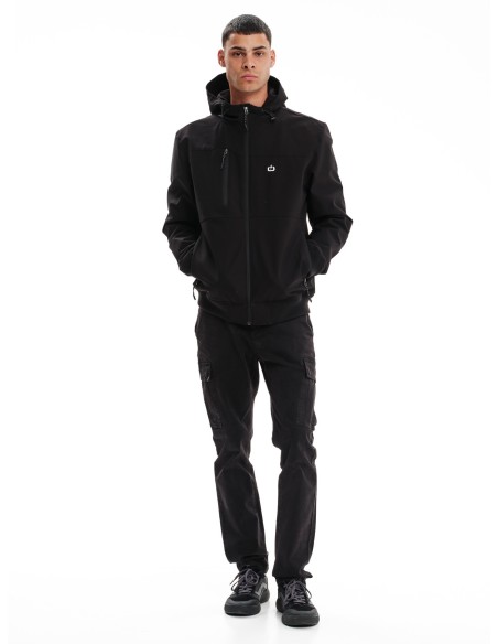 EMERSON ΜΠΟΥΦΑΝ BOMBER ΜΕ ΚΟΥΚΟΥΛΑ BLACK- 232.EM10.37