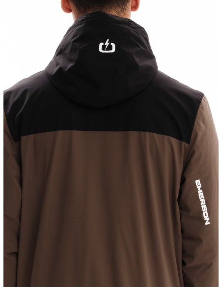 EMERSON ΜΠΟΥΦΑΝ BOMBER ΜΕ ΚΟΥΚΟΥΛΑ CAMEL/BLACK- 232.EM10.37