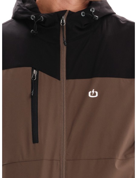 EMERSON ΜΠΟΥΦΑΝ BOMBER ΜΕ ΚΟΥΚΟΥΛΑ CAMEL/BLACK- 232.EM10.37