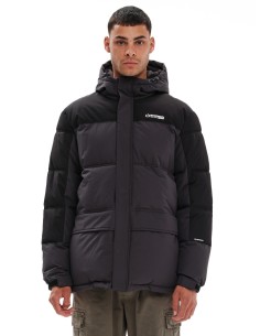 EMERSON ΜΠΟΥΦΑΝ PUFFER ΜΕ ΚΟΥΚΟΥΛΑ EBONY/BLACK - 232.EM10.57 2